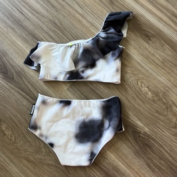 nununu ONE STRAP BIKINI Tue Dye Ruffle - Picture 4 of 5